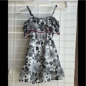 Little girls summer dress BLK\White